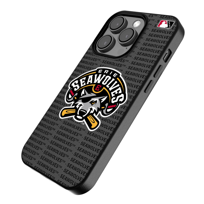 Erie SeaWolves Text Backdrop iPhone MagSafe Compatible Phone Case Iso.Jpg