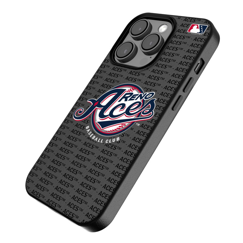 Reno Aces Text Backdrop iPhone MagSafe Compatible Phone Case Iso.Jpg