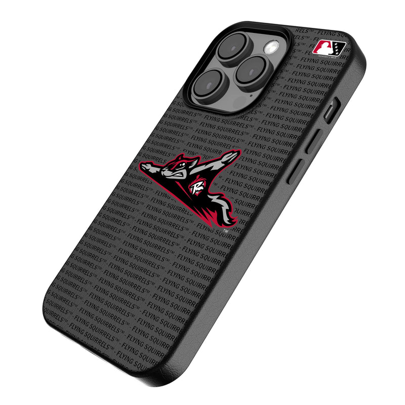 Richmond Flying Squirrels Text Backdrop iPhone MagSafe Compatible Phone Case Iso.Jpg