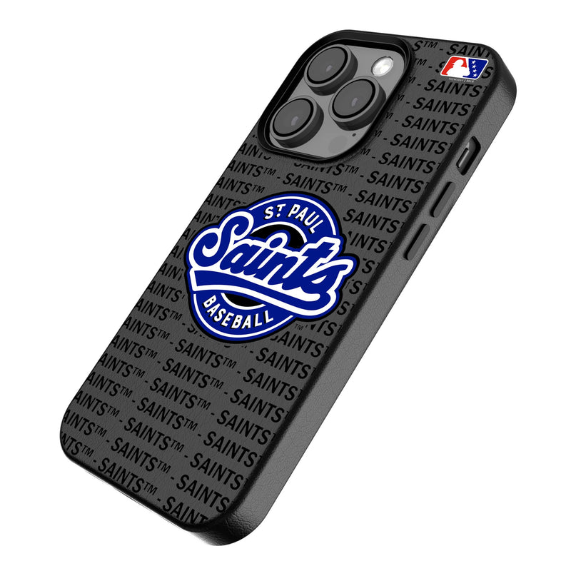 St. Paul Saints Text Backdrop iPhone MagSafe Compatible Phone Case Iso.Jpg