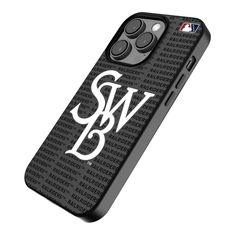 Scranton/Wilkes-Barre RailRiders Text Backdrop iPhone MagSafe Compatible Phone Case Iso.Jpg