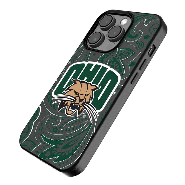 Ohio University Bobcats Paisley iPhone MagSafe Compatible Phone Case Iso.Jpg