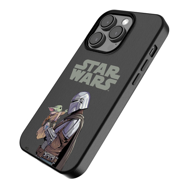 Star Wars: The Mandalorian Grogu and Din Djarin Color Block iPhone MagSafe Compatible Phone Case Iso.Jpg