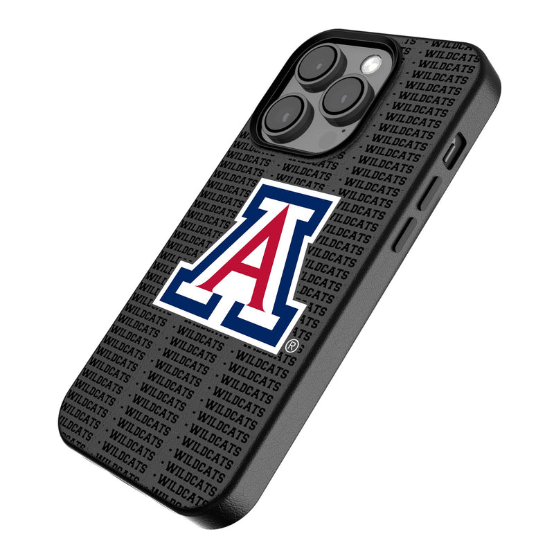 University of Arizona Wildcats Text Backdrop iPhone MagSafe Compatible Phone Case for Apple iPhone Iso.Jpg