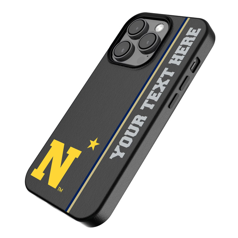 United State Naval Academy Midshipmen Personalized Sidebard iPhone MagSafe Compatible Phone Case for Apple iPhone Iso.Jpg