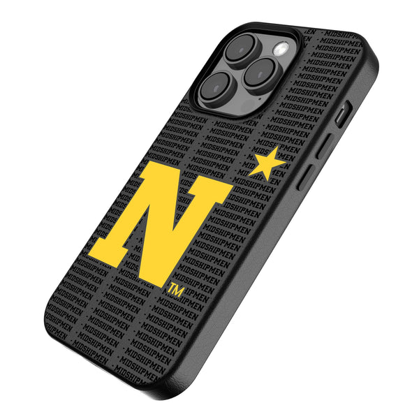 United State Naval Academy Midshipmen Text Backdrop iPhone MagSafe Compatible Phone Case for Apple iPhone Iso.Jpg