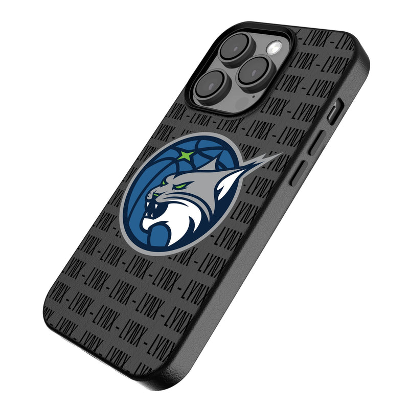 Minnesota Lynx Text Backdrop iPhone MagSafe Compatible Phone Case for Apple iPhone Iso.Jpg