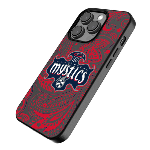 Washington Mystics Paisley iPhone MagSafe Compatible Phone Case Iso.Jpg