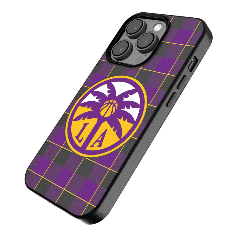 Los Angeles Sparks Plaid iPhone MagSafe Compatible Phone Case Iso.Jpg