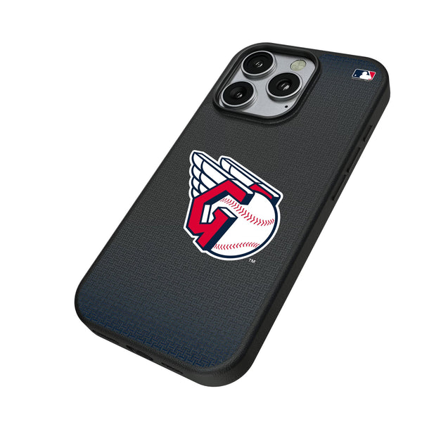 Cleveland Guardians Linen iPhone MagSafe Compatible Phone Case for Apple iPhone Iso.Jpg