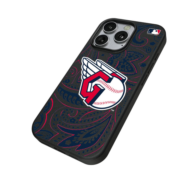 Cleveland Guardians Paisley iPhone MagSafe Compatible Phone Case for Apple iPhone Iso.Jpg