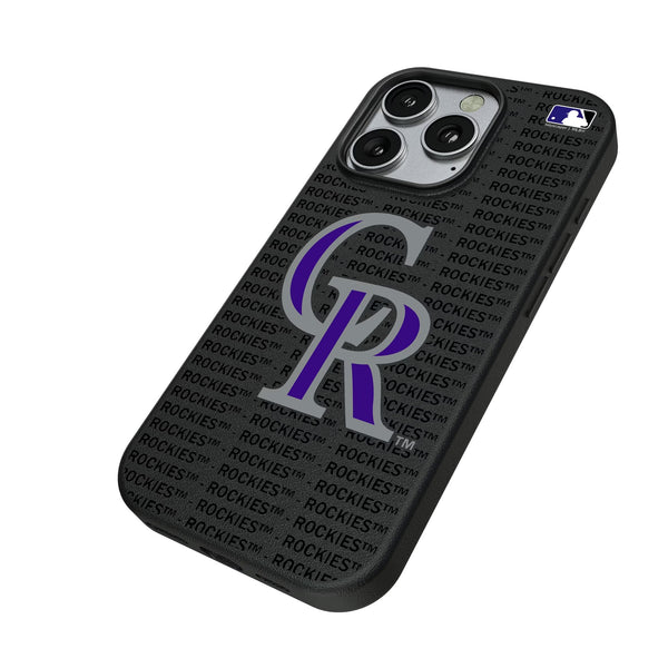 Colorado Rockies Text Backdrop iPhone MagSafe Compatible Phone Case for Apple iPhone Iso.Jpg
