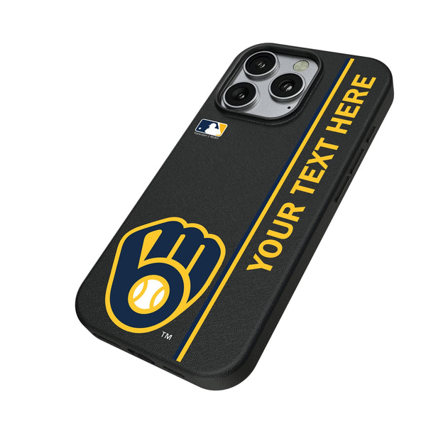 Milwaukee Brewers Personalized Sidebard iPhone MagSafe Compatible Phone Case for Apple iPhone Iso.Jpg
