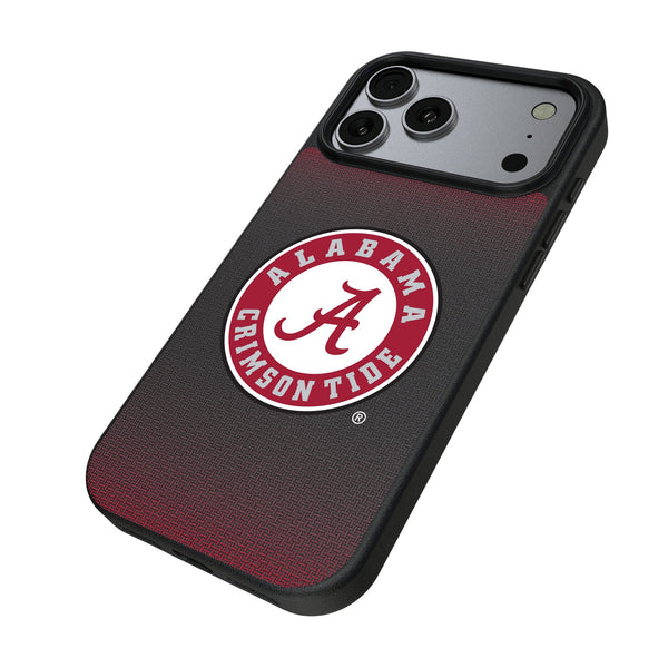 University of Alabama Crimson Tide Linen iPhone MagSafe Compatible Phone Case for Apple iPhone Iso.Jpg
