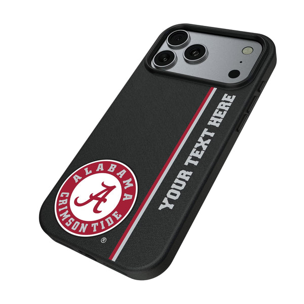 University of Alabama Crimson Tide Personalized Sidebard iPhone MagSafe Compatible Phone Case for Apple iPhone Iso.Jpg