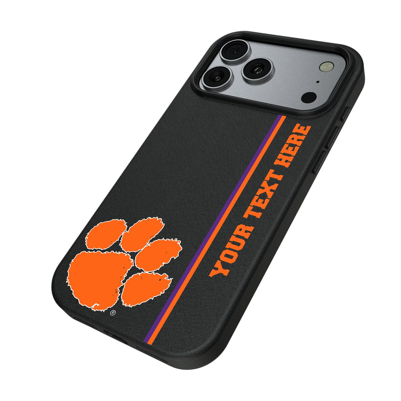 Clemson University Tigers Personalized Sidebard iPhone MagSafe Compatible Phone Case for Apple iPhone Iso.Jpg