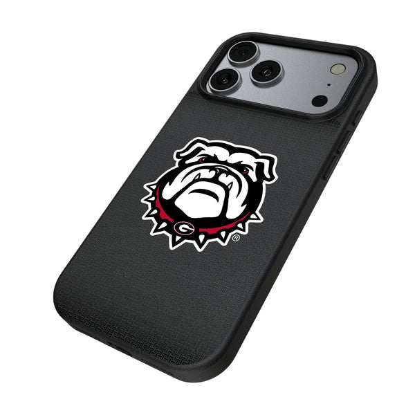 University of Georgia Bulldogs Uga Linen iPhone MagSafe Compatible Phone Case for Apple iPhone Iso.Jpg