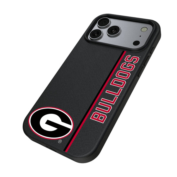 University of Georgia Bulldogs Sidebar iPhone MagSafe Compatible Phone Case for Apple iPhone Iso.Jpg