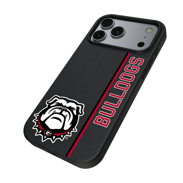 University of Georgia Bulldogs Uga Sidebar iPhone MagSafe Compatible Phone Case for Apple iPhone Iso.Jpg