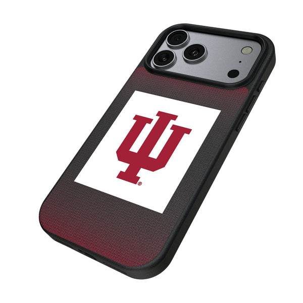 Indiana University Hoosiers Linen iPhone MagSafe Compatible Phone Case for Apple iPhone Iso.Jpg