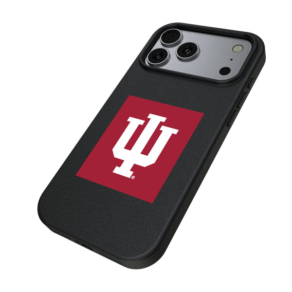 Indiana University Hoosiers Text Backdrop iPhone MagSafe Compatible Phone Case for Apple iPhone Iso.Jpg