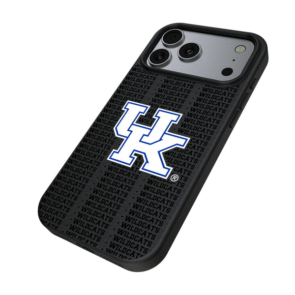 University of Kentucky Wildcats Text Backdrop iPhone MagSafe Compatible Phone Case for Apple iPhone Iso.Jpg