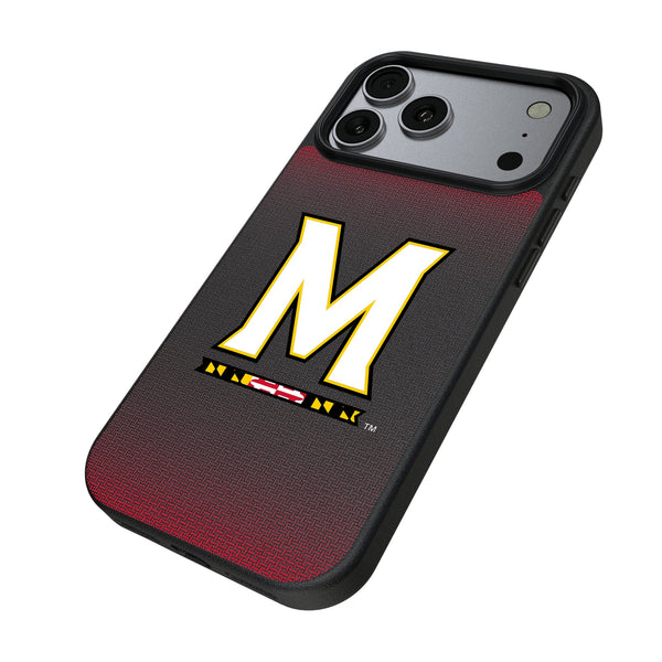 University of Maryland Terrapins Linen iPhone MagSafe Compatible Phone Case for Apple iPhone Iso.Jpg