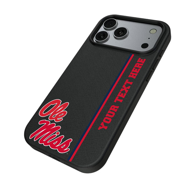 University of Mississippi Rebels Personalized Sidebard iPhone MagSafe Compatible Phone Case for Apple iPhone Iso.Jpg