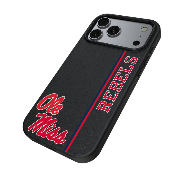 University of Mississippi Rebels Sidebar iPhone MagSafe Compatible Phone Case for Apple iPhone Iso.Jpg