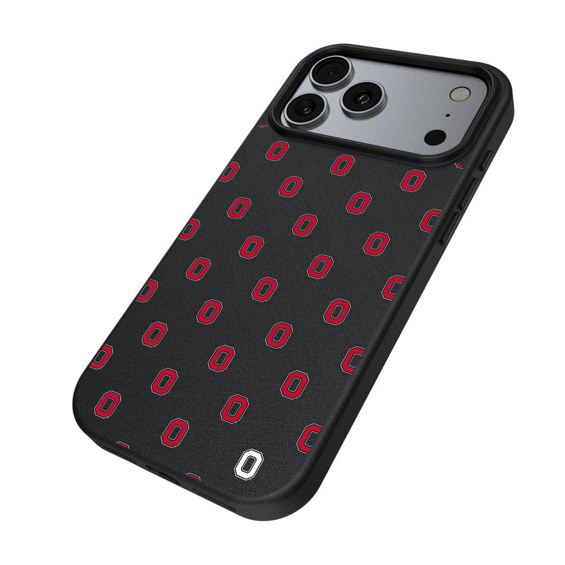 Ohio State University Buckeyes Fashion Pattern iPhone MagSafe Compatible Phone Case for Apple iPhone Iso.Jpg