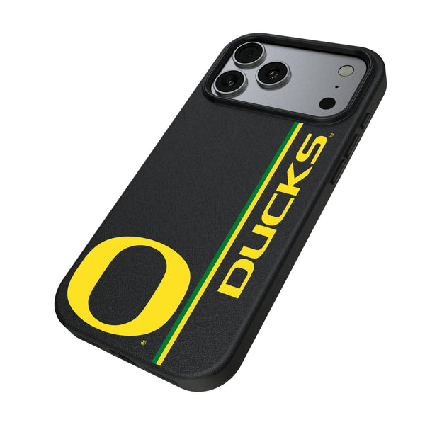 University of Oregon Ducks Sidebar iPhone MagSafe Compatible Phone Case for Apple iPhone Iso.Jpg