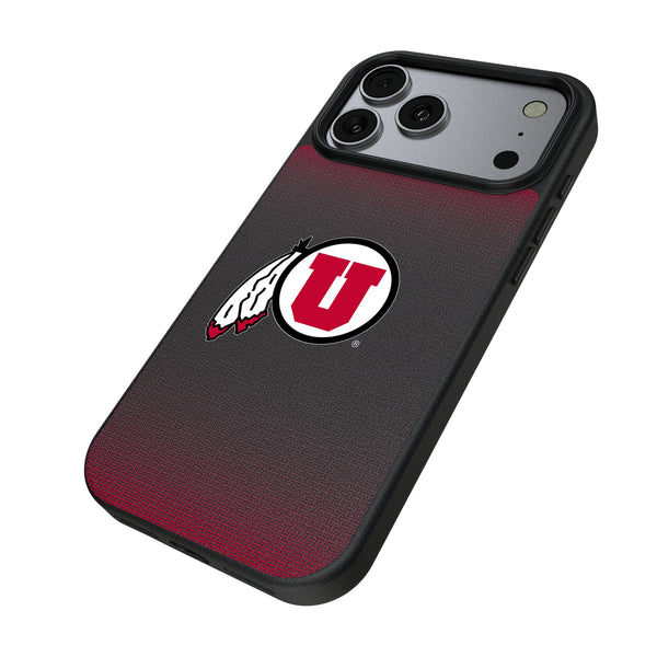 University of Utah Utes Linen iPhone MagSafe Compatible Phone Case for Apple iPhone Iso.Jpg