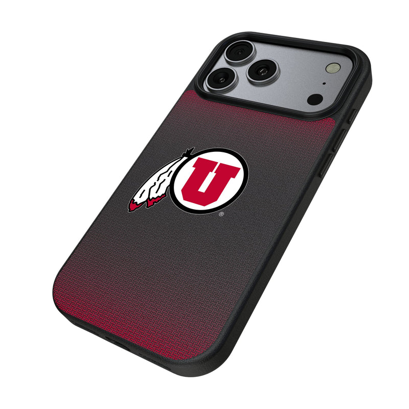 University of Utah Utes Linen iPhone MagSafe Compatible Phone Case for Apple iPhone Iso.Jpg