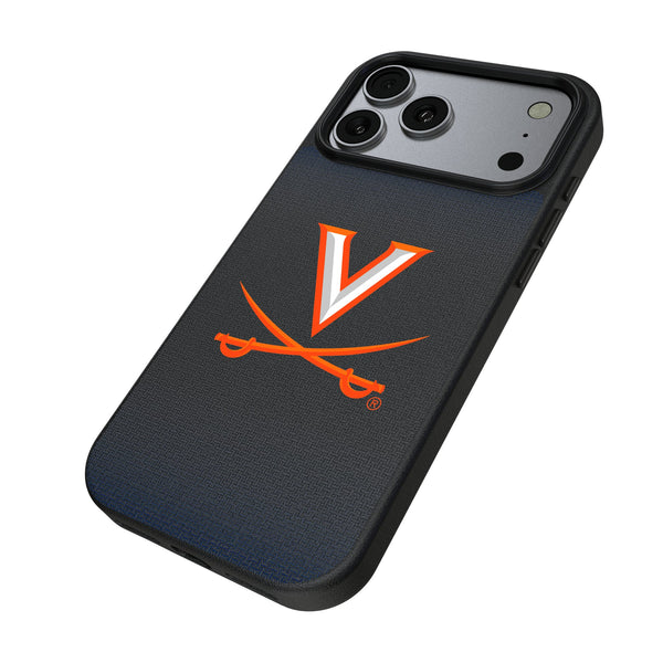 University of Virginia Cavaliers Linen iPhone MagSafe Compatible Phone Case for Apple iPhone Iso.Jpg