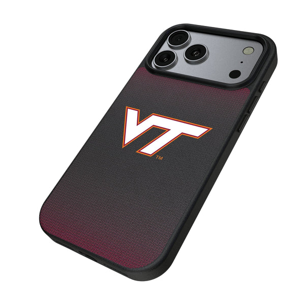 Virginia Tech Hokies Linen iPhone MagSafe Compatible Phone Case for Apple iPhone Iso.Jpg