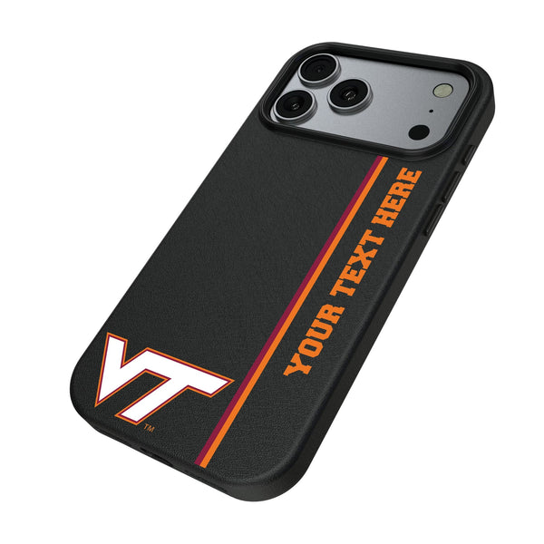 Virginia Tech Hokies Personalized Sidebard iPhone MagSafe Compatible Phone Case for Apple iPhone Iso.Jpg