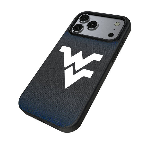 West Virginia University Mountaineers Linen iPhone MagSafe Compatible Phone Case for Apple iPhone Iso.Jpg