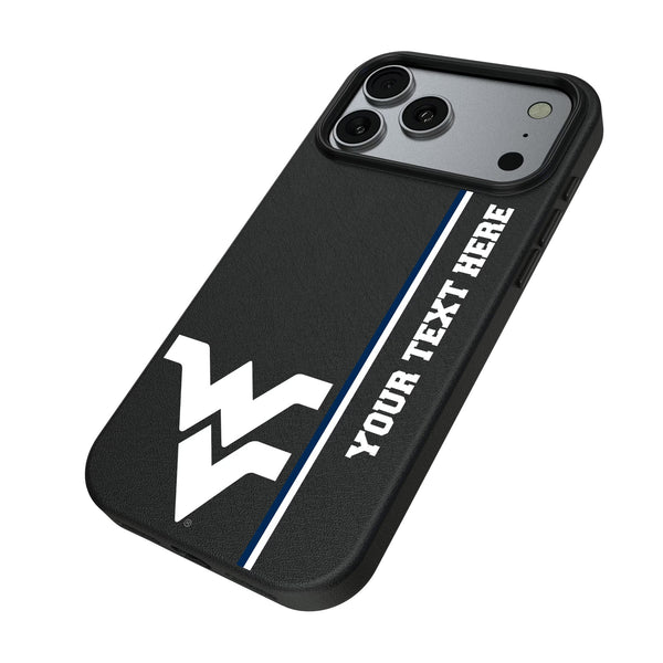 West Virginia University Mountaineers Personalized Sidebard iPhone MagSafe Compatible Phone Case for Apple iPhone Iso.Jpg