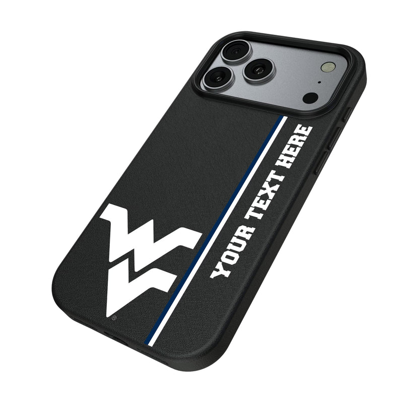 West Virginia University Mountaineers Personalized Sidebard iPhone MagSafe Compatible Phone Case for Apple iPhone Iso.Jpg