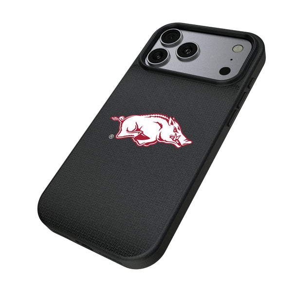 University of Arkansas Fayetteville Razorbacks Linen iPhone MagSafe Compatible Phone Case for Apple iPhone Iso.Jpg