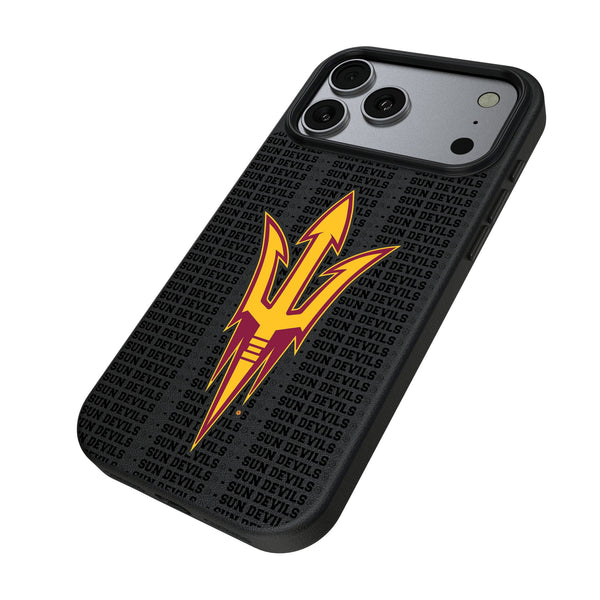 Arizona State University Sun Devils Text Backdrop iPhone MagSafe Compatible Phone Case for Apple iPhone Iso.Jpg