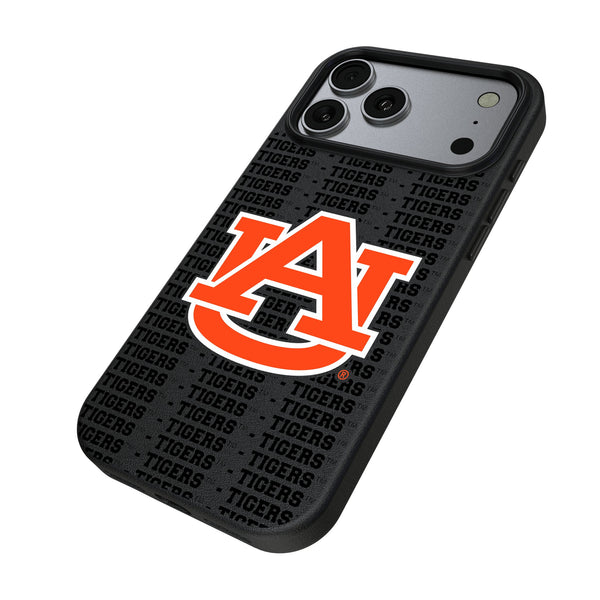 University of Auburn Tigers Text Backdrop iPhone MagSafe Compatible Phone Case for Apple iPhone Iso.Jpg