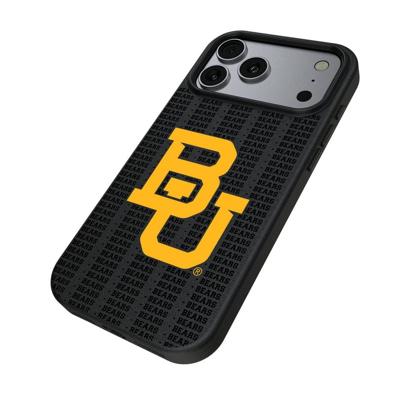 Baylor University Bears Text Backdrop iPhone MagSafe Compatible Phone Case for Apple iPhone Iso.Jpg