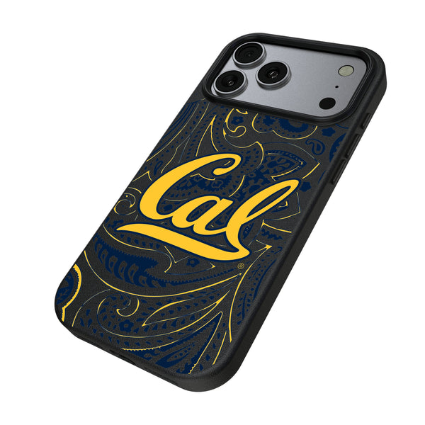 University of California Berkeley Golden Bears Paisley iPhone MagSafe Compatible Phone Case for Apple iPhone Iso.Jpg