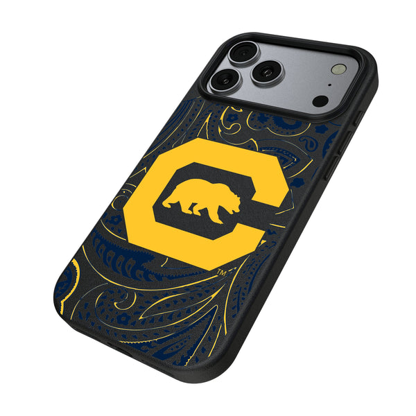 University of California Berkeley Golden Bears Paisley iPhone MagSafe Compatible Phone Case for Apple iPhone Iso.Jpg