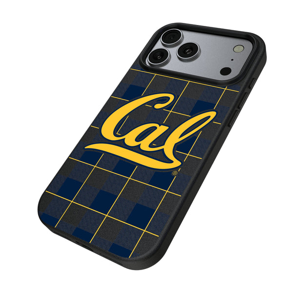 University of California Berkeley Golden Bears Plaid iPhone MagSafe Compatible Phone Case for Apple iPhone Iso.Jpg