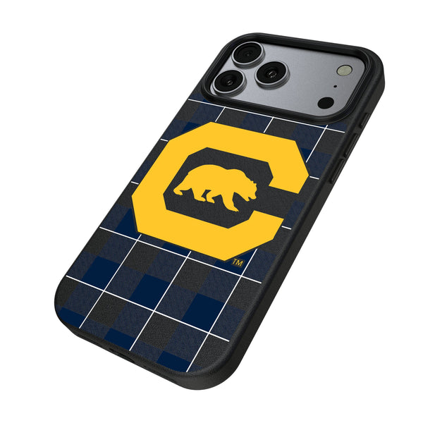 University of California Berkeley Golden Bears Plaid iPhone MagSafe Compatible Phone Case for Apple iPhone Iso.Jpg