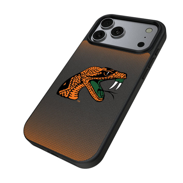Florida A&M University Rattlers Linen iPhone MagSafe Compatible Phone Case for Apple iPhone Iso.Jpg