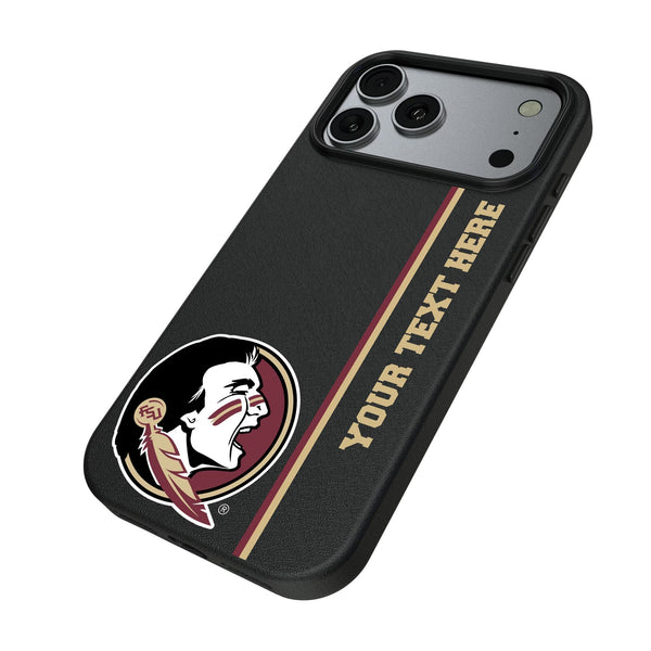 Florida State University Seminoles Personalized Sidebard iPhone MagSafe Compatible Phone Case for Apple iPhone Iso.Jpg