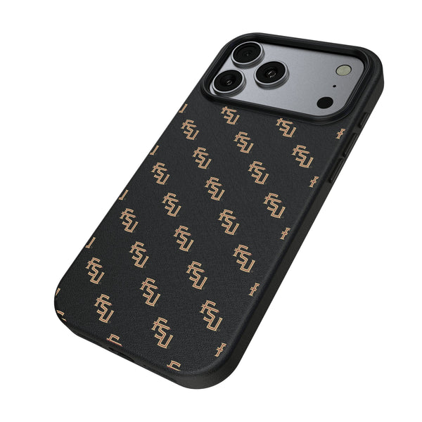 Florida State University Seminoles Fashion Pattern iPhone MagSafe Compatible Phone Case for Apple iPhone Iso.Jpg